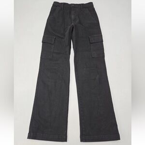 Mother The Straight Up Rambler Cargo Skimp In Pitch Size 28 Womens.
